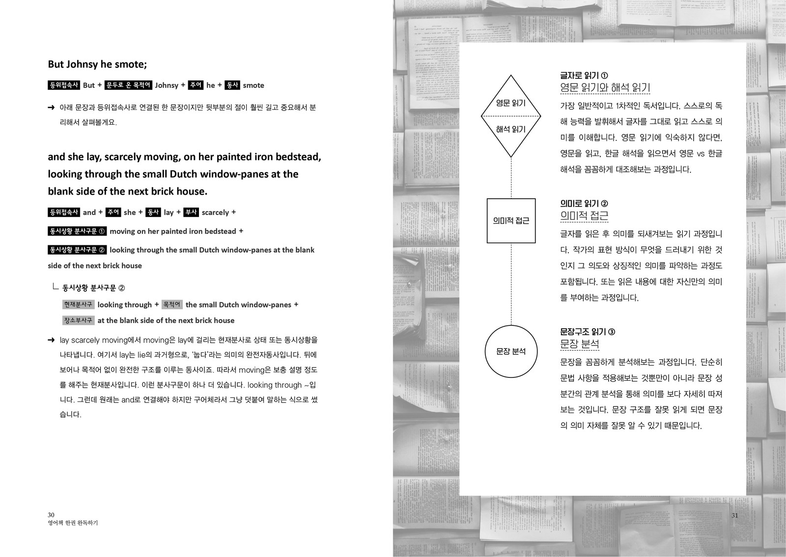 영어책 한 권 완독하기 내지 4번째 펼침면 왼쪽 지면 디자인