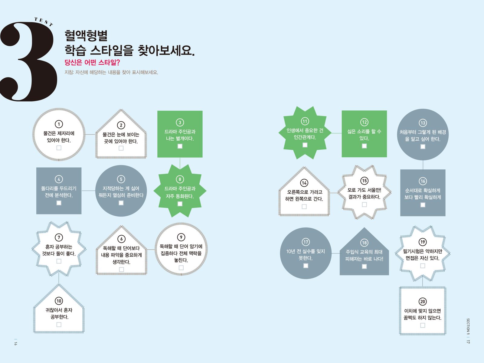 A형의 영어회화 내지 5번째 펼침면 왼쪽 지면 디자인