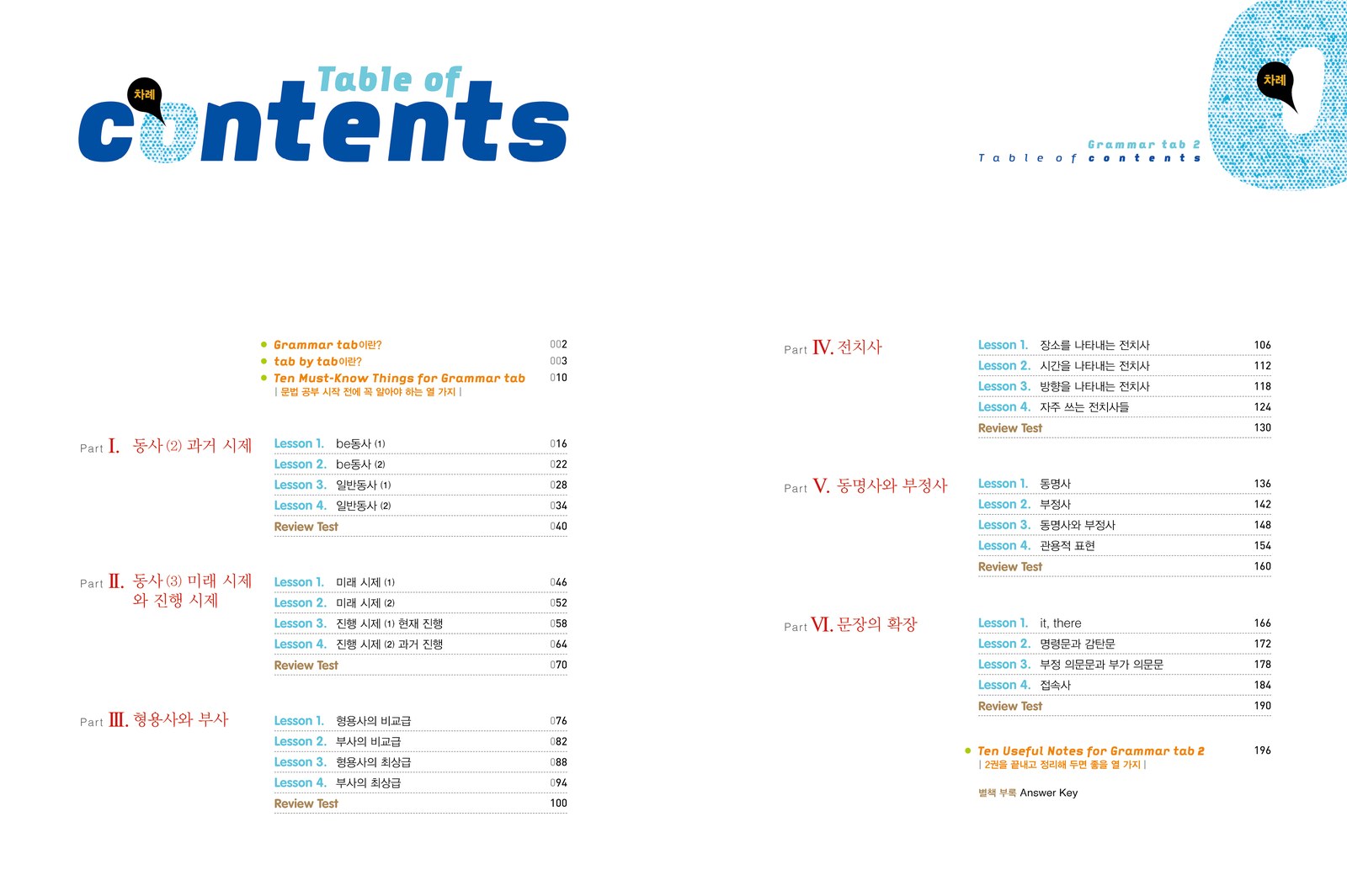 writing으로 잡아주는 기초 영문법 grammar tab 내지 2번째 펼침면 왼쪽 지면 디자인